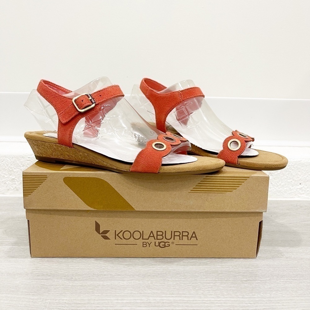 Koolaburra Ugg Leira Scalloped Wedge Sandal 9.5